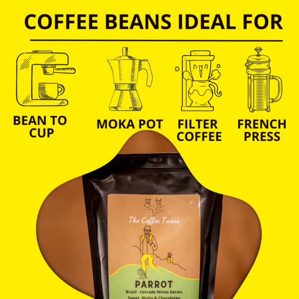 Coffee Beans Ideal Moka Pot, Filter Coffee, French Press, Bean to Cup