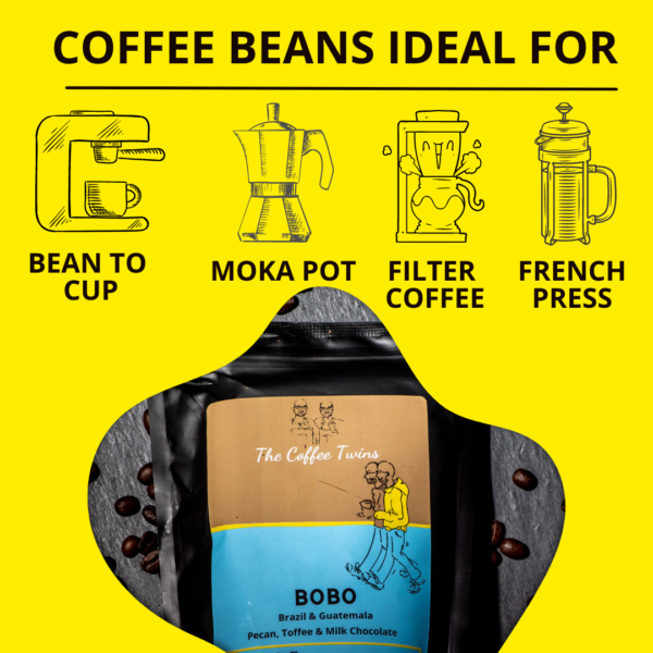 Coffee Beans Ideal Moka Pot, Filter Coffee, French Press, Bean to Cup