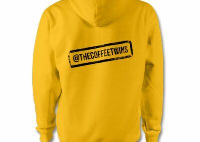 The Coffee Twins back hoodie