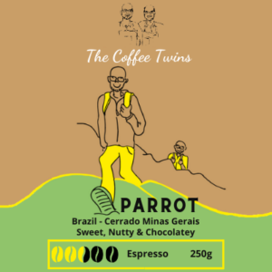 Parrot - Coffee Bag, The Coffee Twins Brazil Parrot Speciality Coffee Nutty