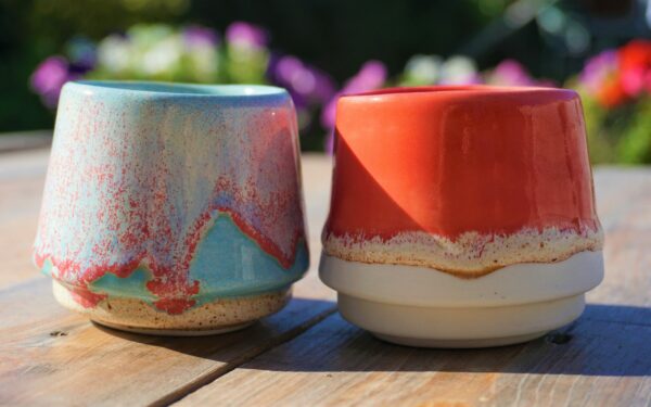 The Coffee Twins Pink&Blue Porcelain Espresso Cup - Image 3