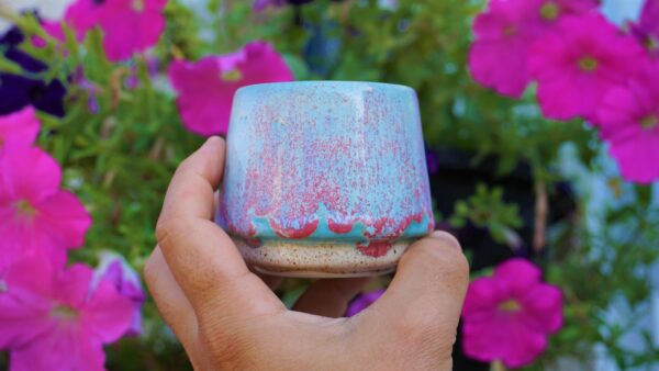 The Coffee Twins Pink&Blue Porcelain Espresso Cup - Image 4