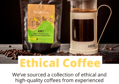 Ant Ethical Coffee Bag with French Press