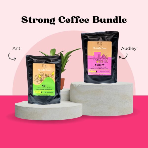 Ant and Audley Coffee bags, The Coffee Twins