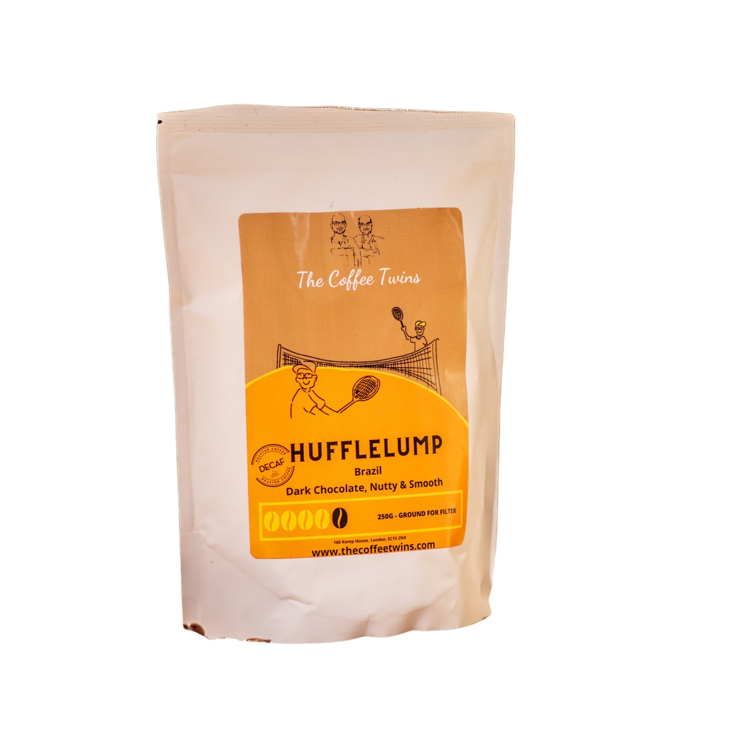Hufflelump Decaf coffee bag